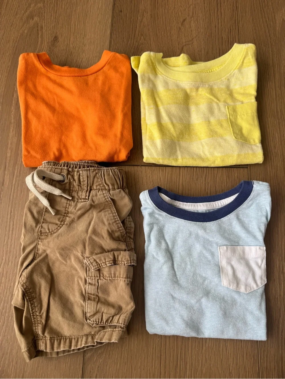 2T Cargo Shorts and 3 T-shirts Bundle